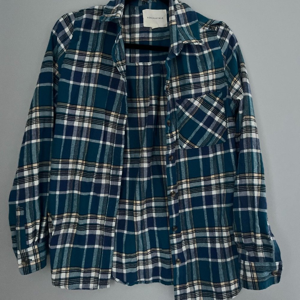 Aeropostale Blue Flannel